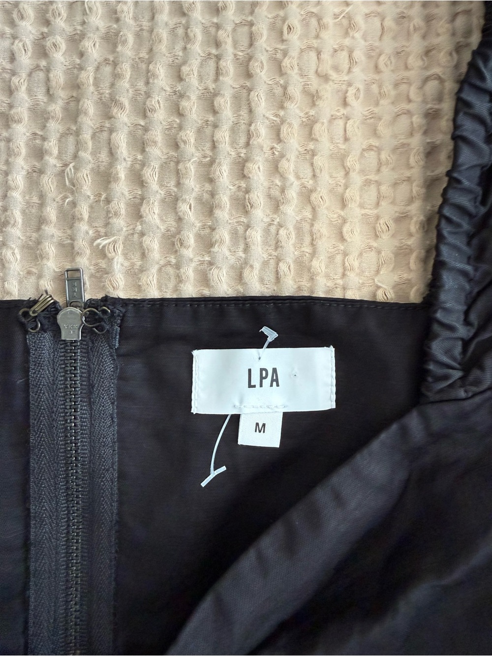 LPA Black Twist Front Puff Sleeve Crop Top M - Picture 4 of 6